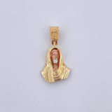 Pendant Christ Face 3.4gr / 2.8cm (1.1in) / 18K Gold &