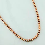Ice Chain 24 g / 27 3/4 in / 3 mm Two-Tone White and Rose Gold 18K