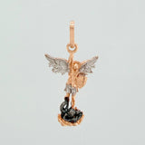 Pendant Saint Michael 1.75 g / 1 in Three Golds 18K