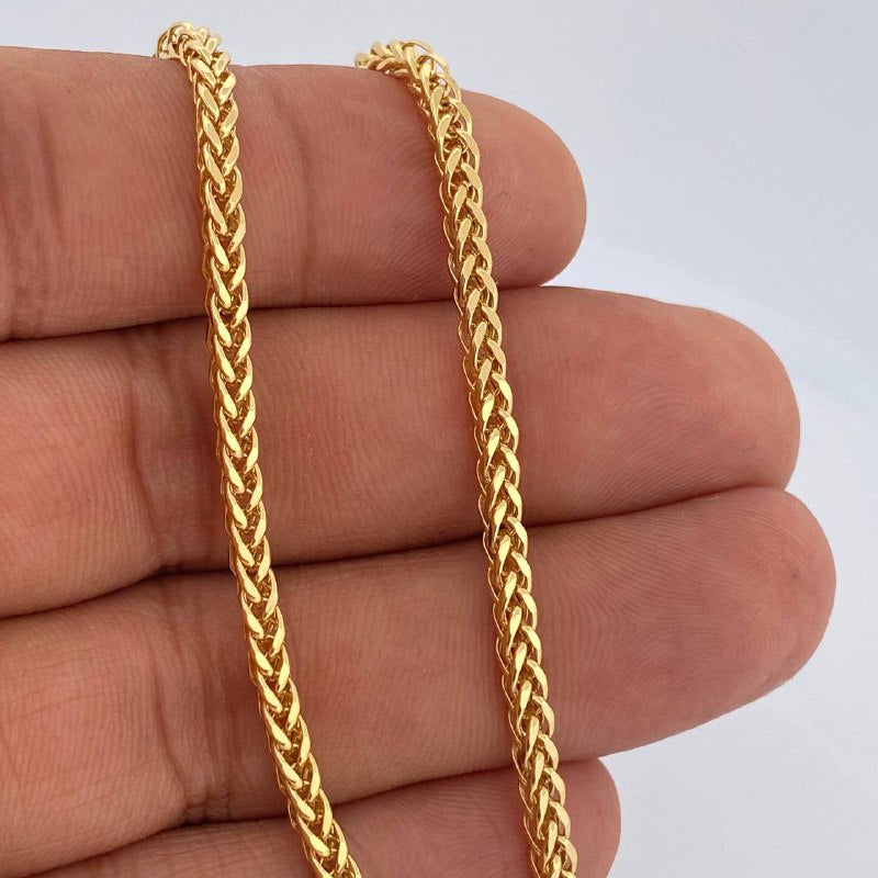 Franco Chain 8.9gr / 23 1/2 in / Yellow Gold +3 18K %