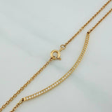 Half Moon Chain Classic Link 4.1gr / 17 1/2 in / Yellow Gold Nac.Esp. 18K $
