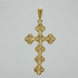 Dije Cruz Trebol 4.9 g / 2 1/4 in Oro Amarillo 18K