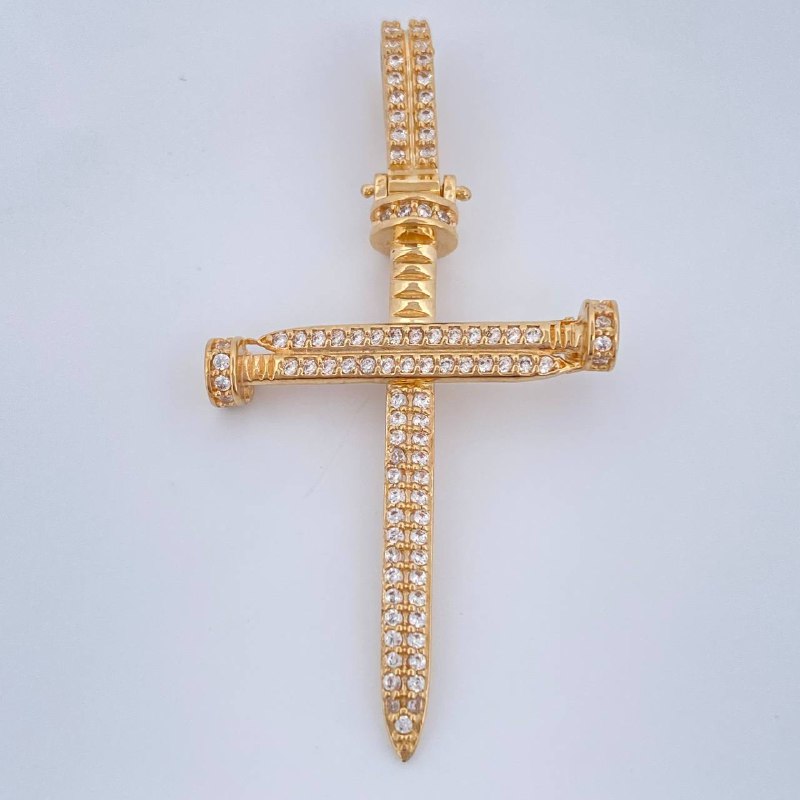 Pendant Nail Cross 4.1gr / 1.8in / 18K Gold $