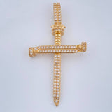 Pendant Nail Cross 4.1gr / 1.8in / 18K Gold $