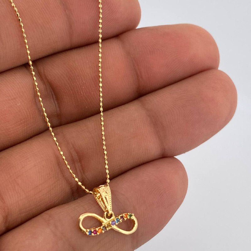 Military Pendant and Chain Set + Infinity 2gr / 18K Gold $