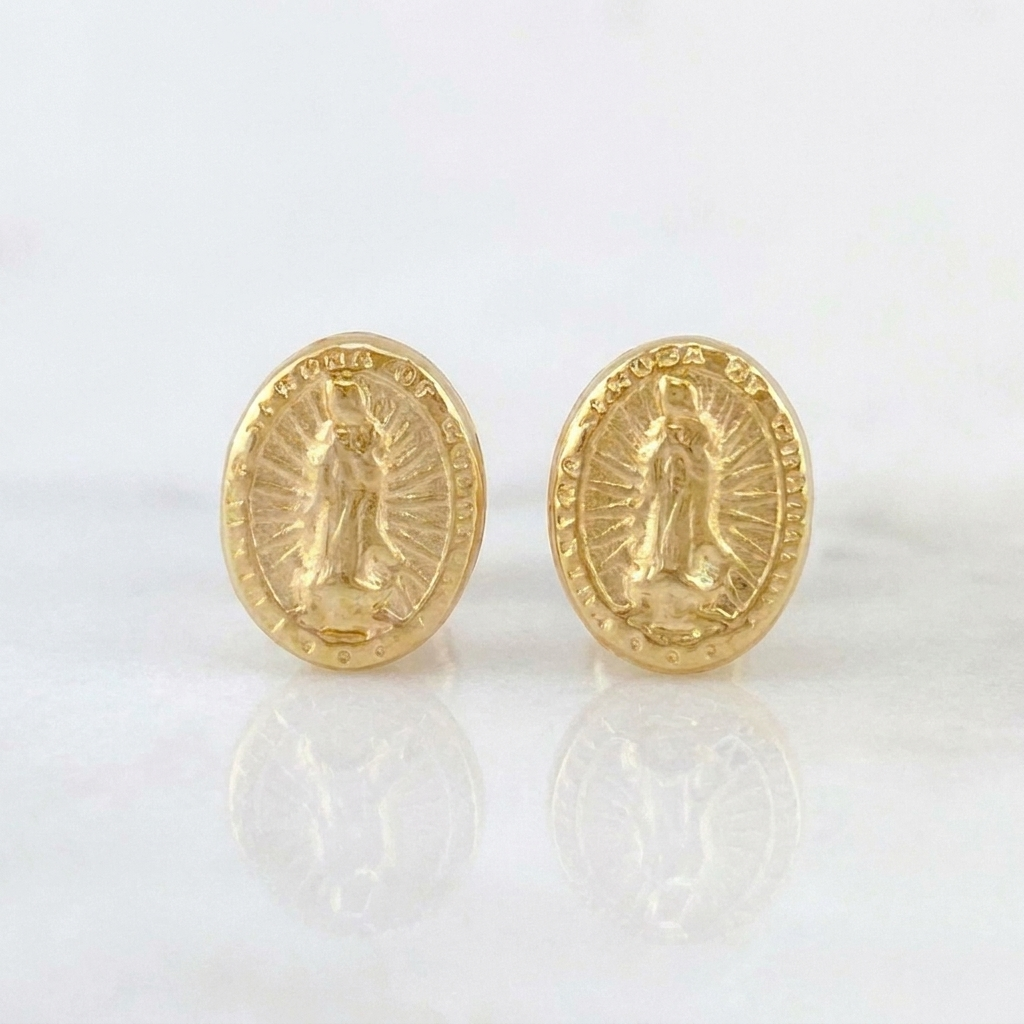 Topos Virgen Guadalupe 0.7 g / in / 8.2 mm Oro Amarillo 18K