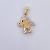 Pendant Articulated Horse 1.9gr / 2.5cm / 18K Gold &
