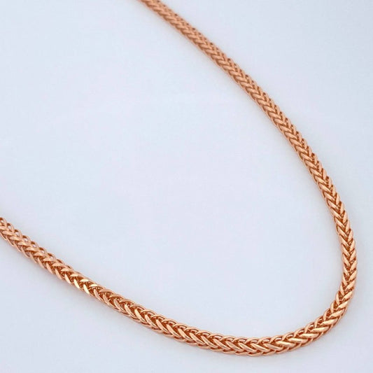 Franco Chain 5.65gr / 23 1/2 in / Rose Gold +3 18K %