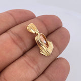 Pendant Christ Face 3.4gr / 2.8cm (1.1in) / 18K Gold &