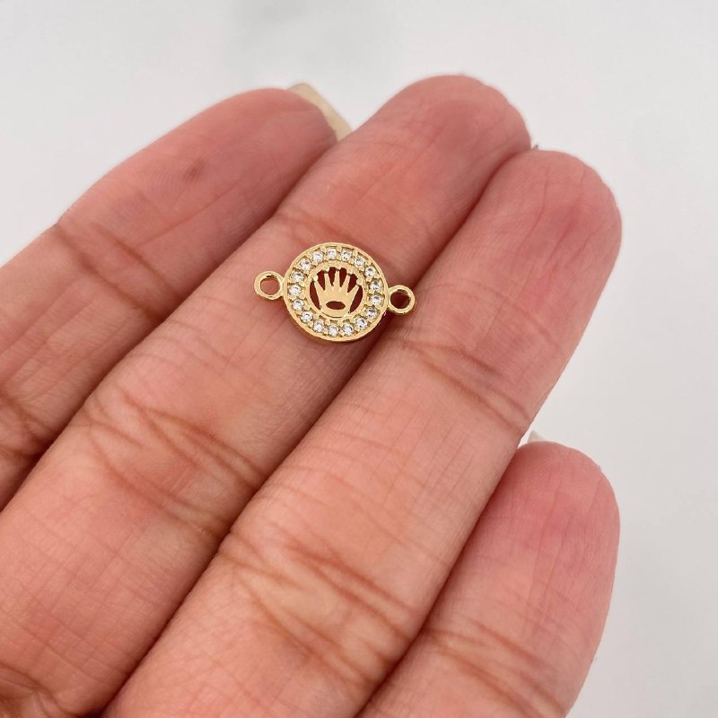 Charm Crown 0.65 g / 1/2 in 18K Yellow Gold