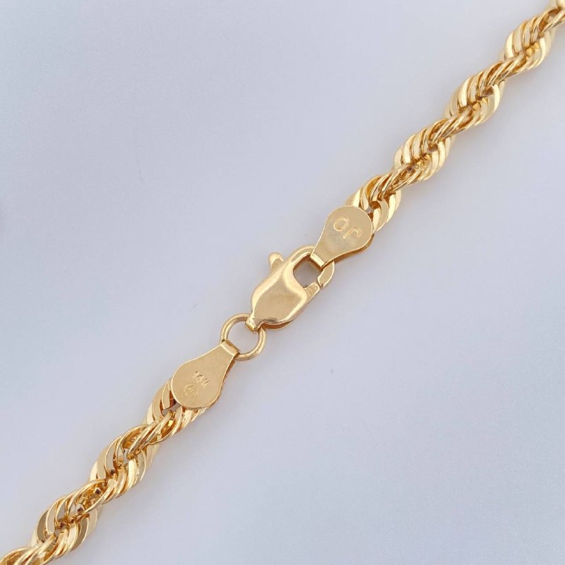 Rope Chain 8.05gr / 23 1/2 in / 3mm Yellow Gold +3 18K &