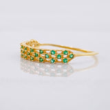 Three Lane Ring 0.85g / T7 Yellow Gold 18K