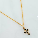 Set Cadena Lazo + Dije Cruz / 1,5 gr / 19 3/4 in Oro Amarillo 18K