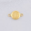 Charm Circle Letter L 0.4g / 1/2 in Yellow Gold 18K