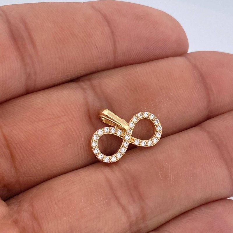 Pendant Infinity 1.2gr / 1/2 in / 18K Gold $