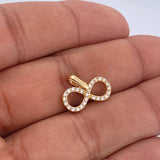 Pendant Infinity 1.2gr / 1/2 in / 18K Gold $