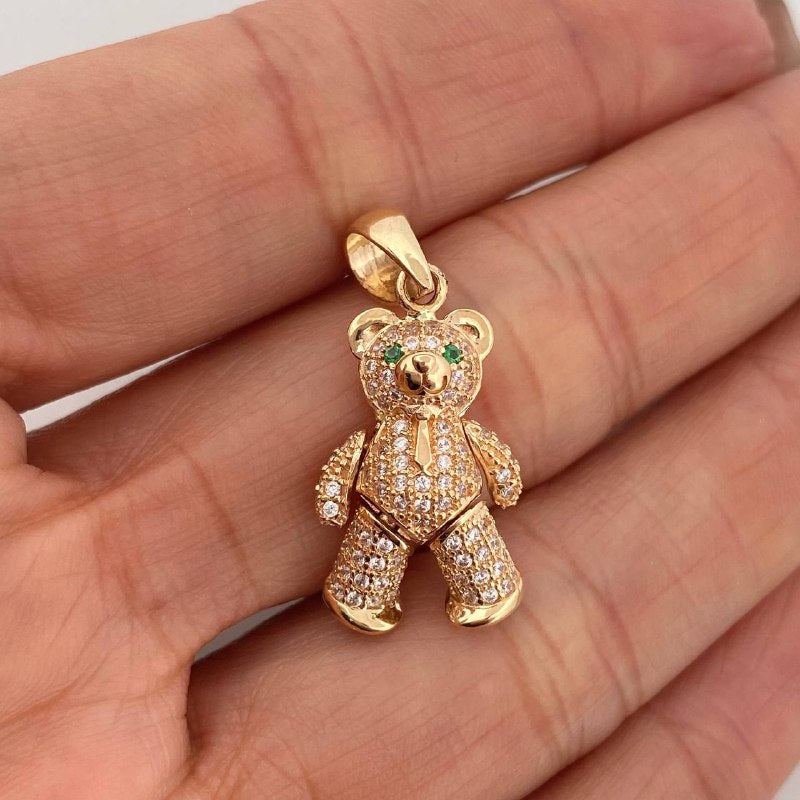 Dije Oso Corbata Articulado 4.45 g / 1 1/4 in Oro Amarillo 18K