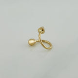 Double Spiral Piercing 0.6 g / 1/2 in 18K Yellow Gold