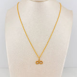 Rope Chain Set + Infinity Pendant / 1.4 gr / 19 3/4 in 18K Yellow Gold