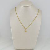 Set Cadena Lazo + Dije Estrella / 1,25 gr / 17 3/4 in Oro Amarillo 18K