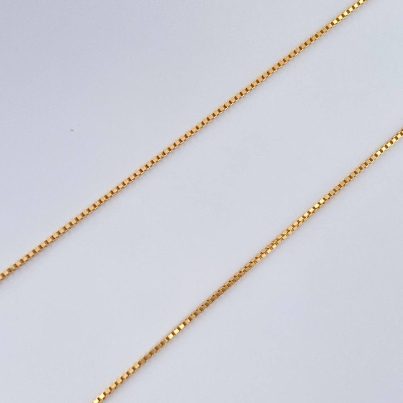 Set Cadena y Dije Veneciana + Virgen Milagrosa 1.35gr / Oro Amarillo 18K (Oferta) $