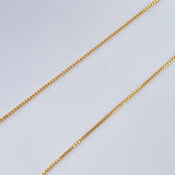 Set Cadena y Dije Veneciana + Virgen Milagrosa 1.35gr / Oro Amarillo 18K (Oferta) $