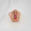 Our Lady of Guadalupe Ring 6.4 g / T7 1/2 18K Rose Gold
