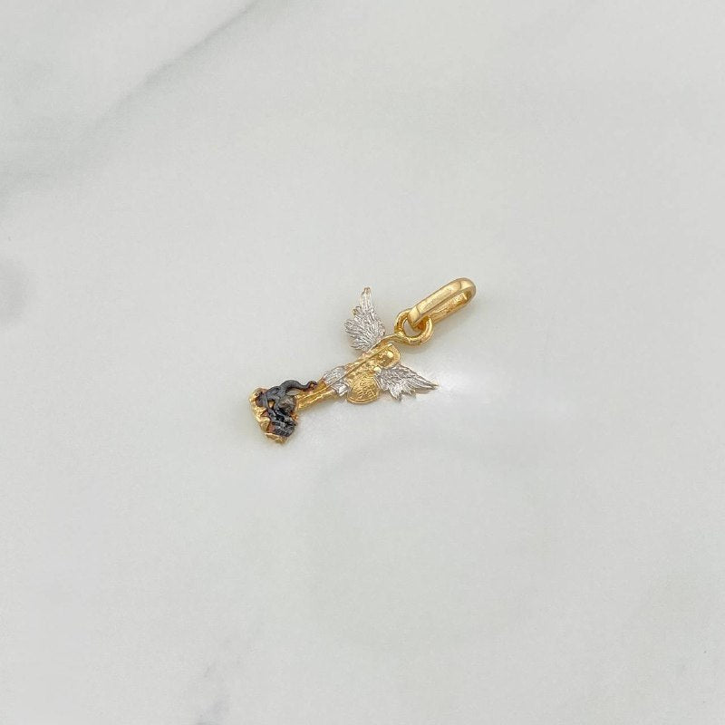 Dije San Miguel Arcangel 1 g / 1 in Tres Oros 18K