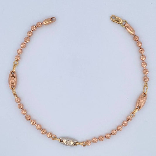 Rustic Military Screw Type Bracelet 7.3gr / 8.3in / 18K Gold &