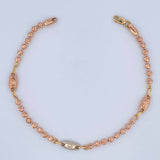 Rustic Military Screw Type Bracelet 7.3gr / 8.3in / 18K Gold &