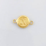 Herraje Circulo Letra N 0.35g / 1/2 in Oro Amarillo 18K