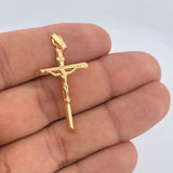 Dije Cruz Cristo 2.1gr / 1 3/4 in / Oro Amarillo 18K &