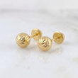 Topos Bola Diamantada 1.1 g / in / 8 mm Oro Amarillo 18K