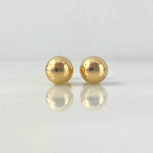Topos Bola 0.95 g / in / 8 mm Oro Amarillo 18K