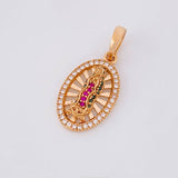 Dije Virgen De Guadalupe 2.4g / 1 in Oro Rosa 18K