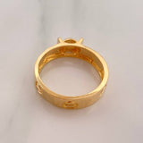 Solitaire Screw Ring 3.7 g / T6 3/4 Yellow Gold 18K