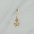 Navel Piercing Butterfly Pendant 0.7 g / 1 in 18K Yellow Gold