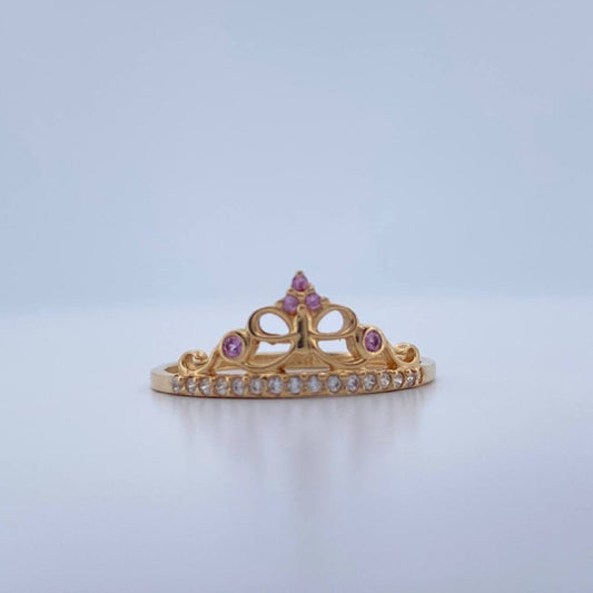 Anillo Tiara Mariposa 1.35gr / T6 3/4 / Oro Amarillo 18K &