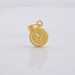 Dije Circulo Letra Y 0.4g / 1/2 in Oro Amarillo 18K
