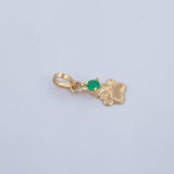 Pendant Paw Print Figure 0.3gr / 1/2 in / 18K Gold Yellow