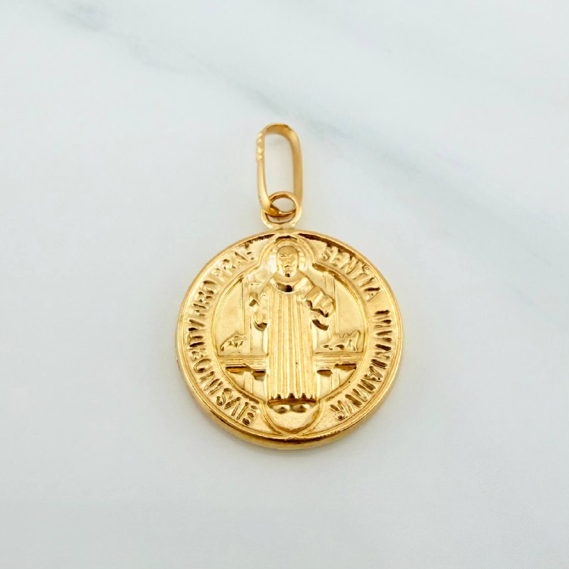 Dije San Benito 1.5 g / 1 in Oro Amarillo 18K