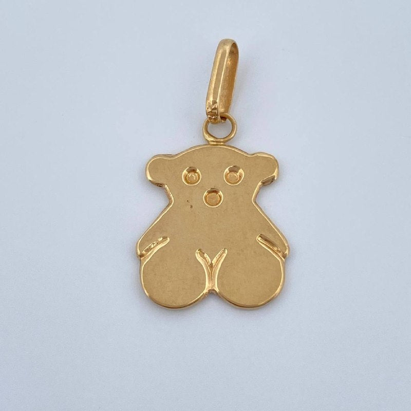 Dije Oso 1.1gr / 1 in / Oro Amarillo 18K &