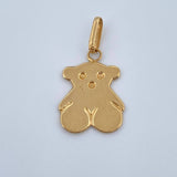 Dije Oso 1.1gr / 1 in / Oro Amarillo 18K &