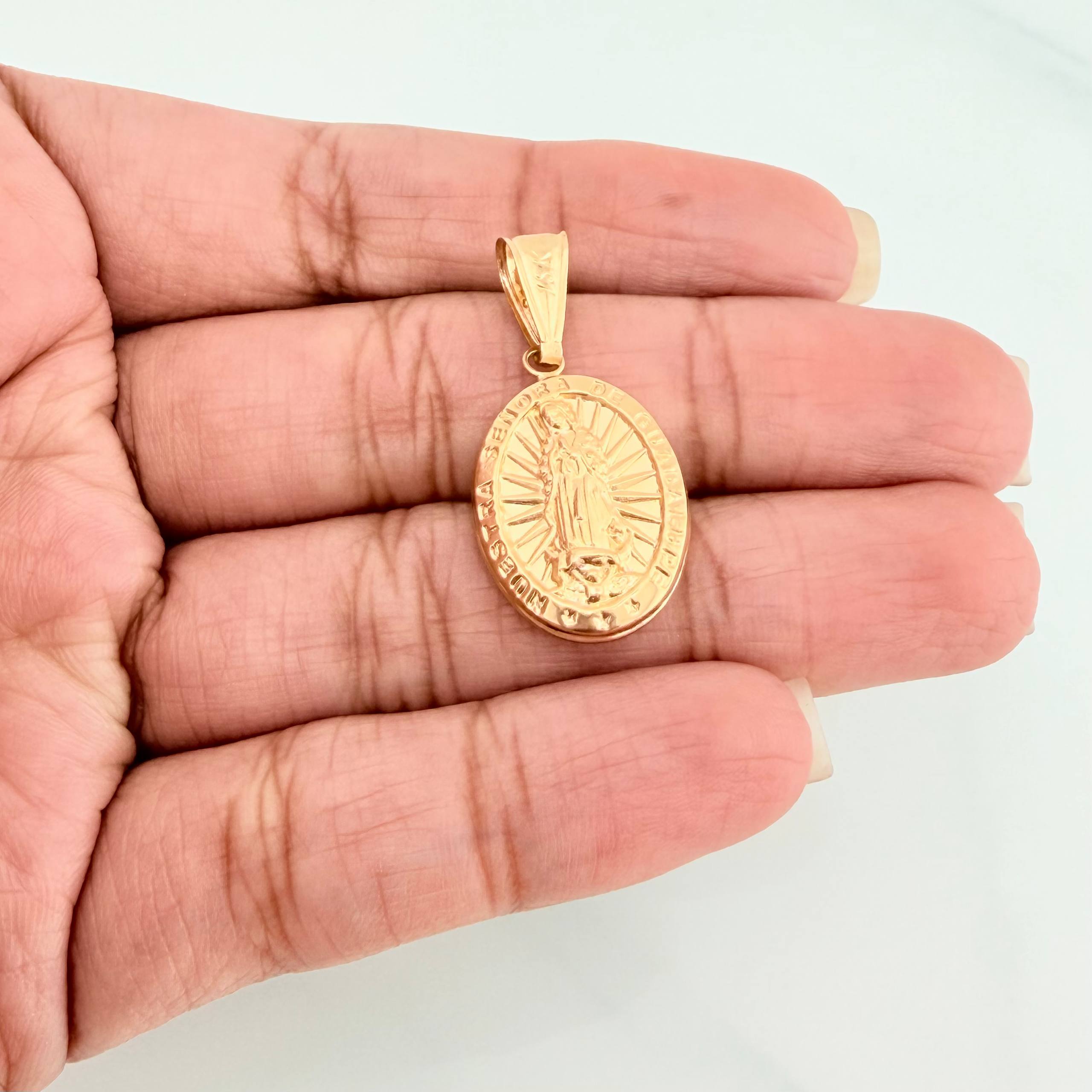 Dije Virgen De Guadalupe 1.5 g / 1 1/4 in Oro Amarillo 18K