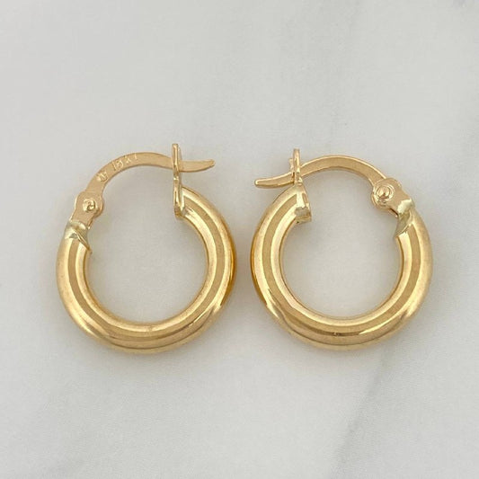 Candongas Boni 1.35 g / 1/2 in Oro Amarillo 18K