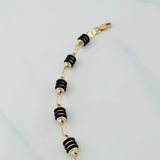 Rustic Barrel Anklet 6.15 g / 10 1/2 in / 4.3 mm 18K Yellow Gold