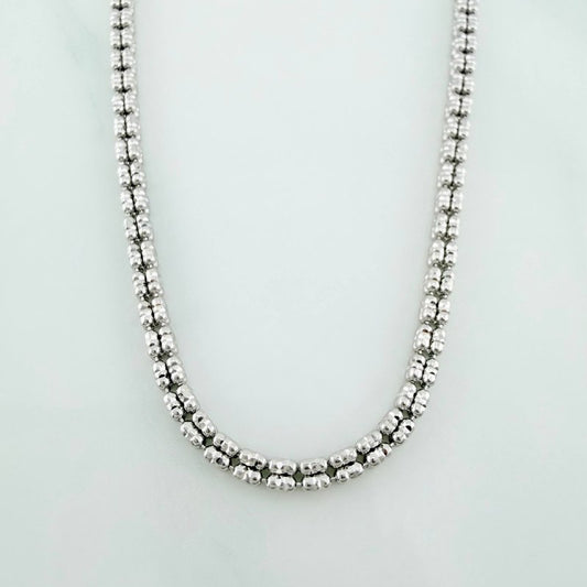 Cadena Ice 15.75 g / 23 3/4 in / 2.35 mm Oro Blanco 18K