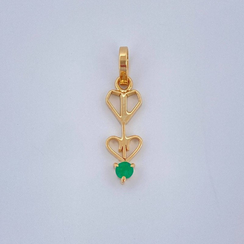 Dije Silueta Flecha 0.4gr / 3/4 in / Oro Amarillo 18K $