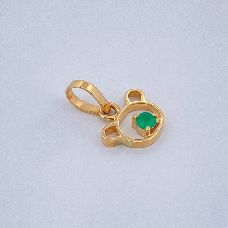Dije Silueta Oso 0.3gr / 1/2 in / Oro Amarillo 18K $