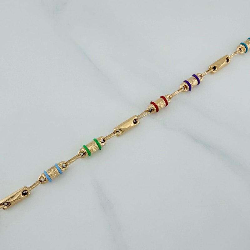 Pulso Rustico Corona 4.8 g / 8 1/4 in / 4 mm Oro Amarillo 18K